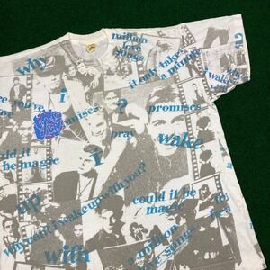 Vintage Take That Band Shirt Mens XL White 1993 AOP All Over Print Single Stitch